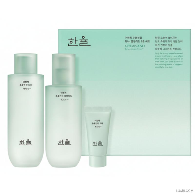 Hanyul Pure Artemisia Calming Set (Toner 150ml + Fluid 125ml) (+Free gift)