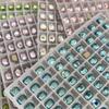 Nail Art Flatback K9 Crystal Glass Rhinestones - 6x8 Rectangle Octagon for DIY Press-On Nail Decorations
