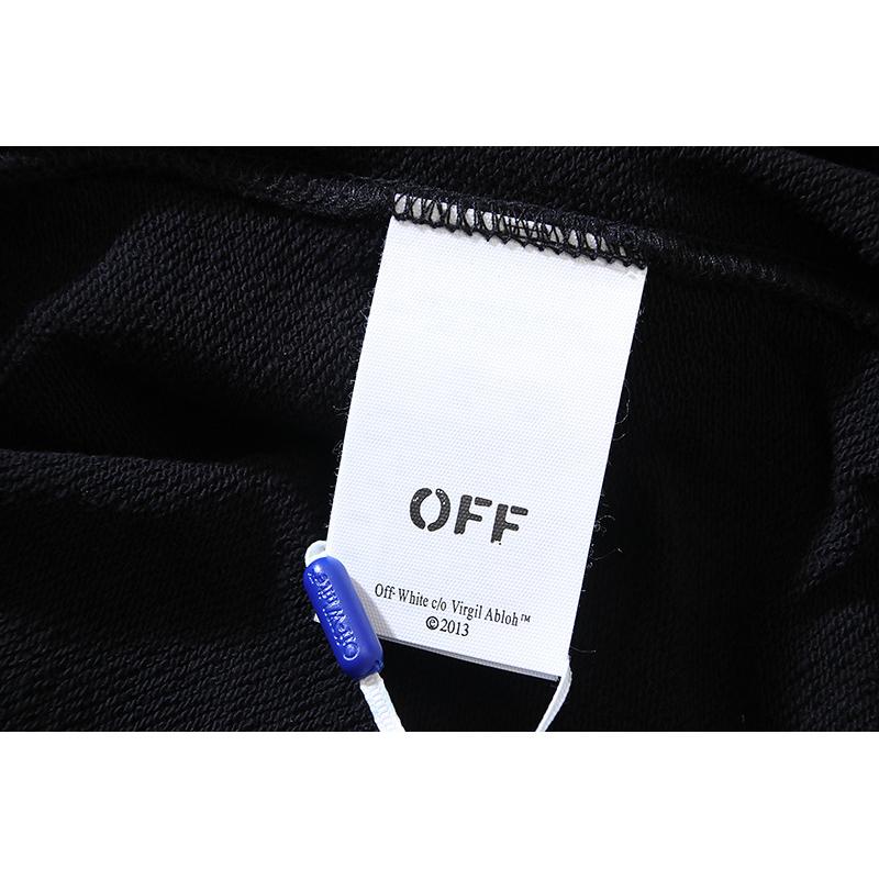1029 Off-White 2026 Autumn New Gradient Arrow Pattern Printed Men's and Women's Zipper Hoodie