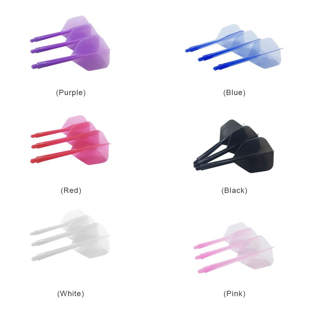 3Pcs Plastic Professional Dart Flights Anti-Drop Soft Screw In-One Dart Flight  for Indoor Outdoor Playing