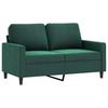 Vidaxl 4-Cz. Living Room Set, Dark Green, Upholstered In Velvet