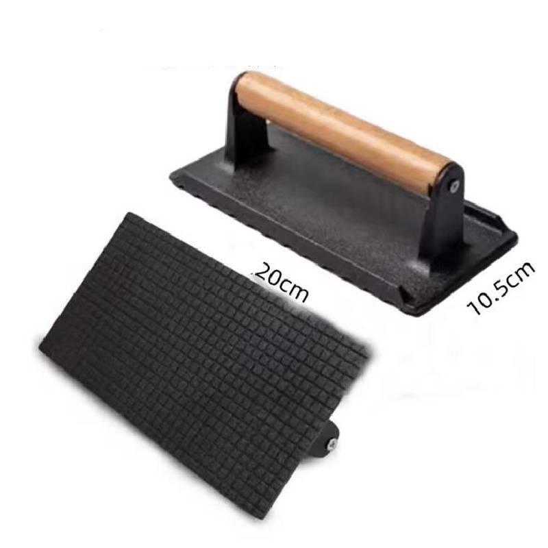 Bacon Cast Iron Meat Press Board Press Grill Bbq Cooking Weight Barbeque Kitchen