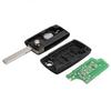 433MHz 2-knappars byte av fjärrkontroll till bil med Chip Fob-sändare Clicker Alarm Passar för Peugeot 2004-2008 Key