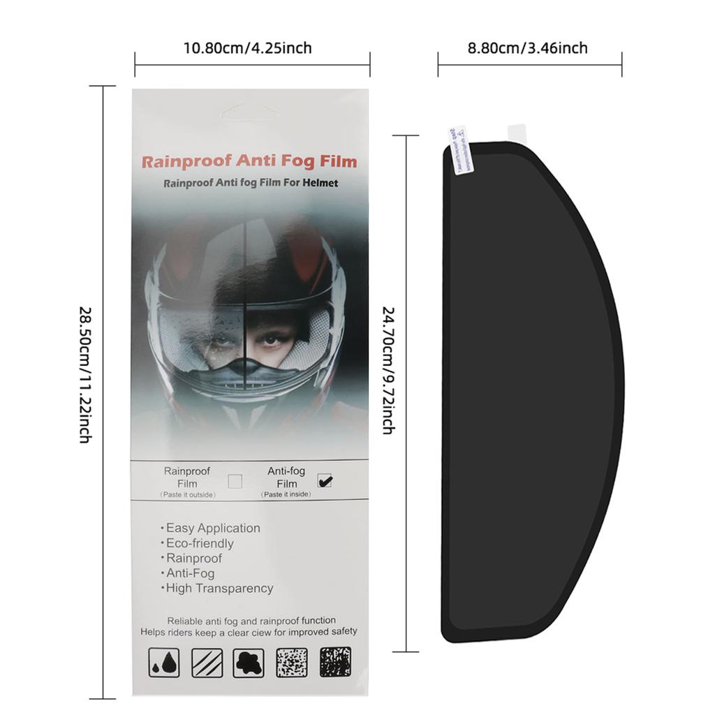 Motorcycle Helmet Sun Proof Anti-glare Antifog Film Universal Autocycle Helmet Sunscreen Film Motorbikes Helmet Parts