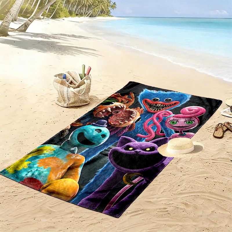 poppy playtime Print Beach Towel, Large Soft Quick Dry Towel for Beach Camping Swimming
