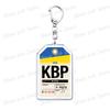 Plane Ticket Koffer Keyrings for Accessories Bag Key Chain Ring Jewelry Fans Gifts Travel Country Label Keychain Llaveros