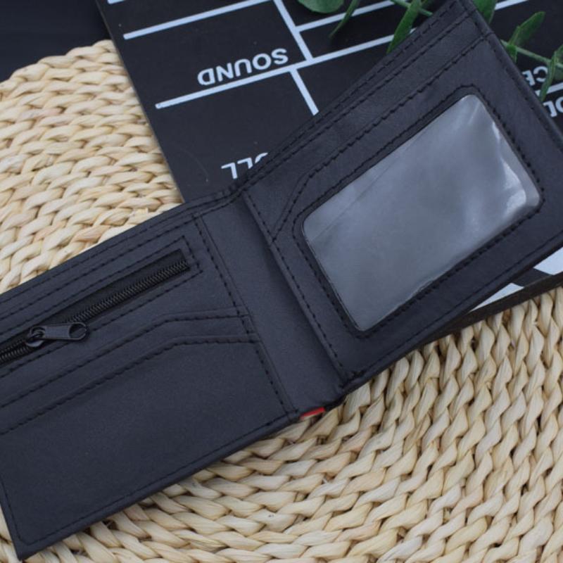 Naruto Sasuke Akatsuki organization red cloud cartoon wallet pu men's wallet card holder passport cover luxury birthday gift