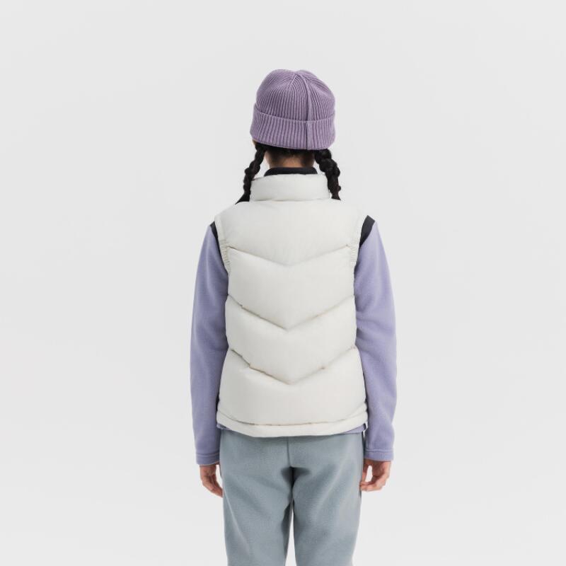 DECATHLON Down Jacket QUECHUA Warm, Comfortable and Waterproof Pearl Beige Teen