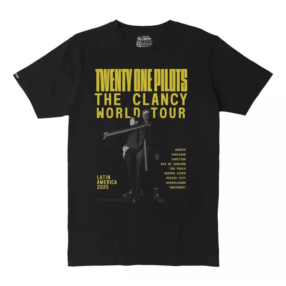 

Хіп-хоп американська вулична футболка чоловіки жінки Twenty One Pilots масштабований та Dragon Rock активність негабаритний Y2k бавовна короткі рукави XXXXXL чорний