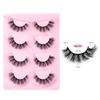 High Imitation Fried Mink Hair False Eyelashes Multi-Layer Dense Curled 4 Pairs Of Eyelashes
