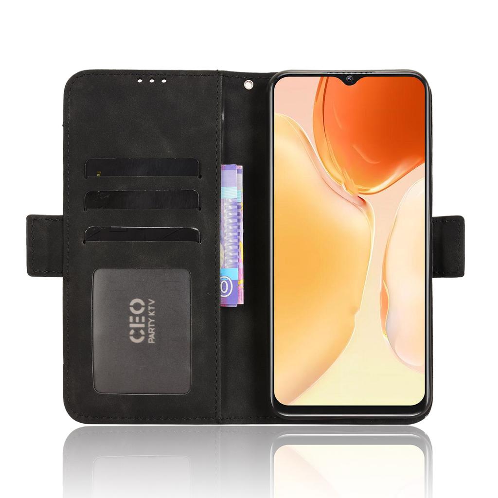 For Oukitel C61/Oukitel C61 Pro Leather Case Phone Wallet Cover with Multiple Card Slots