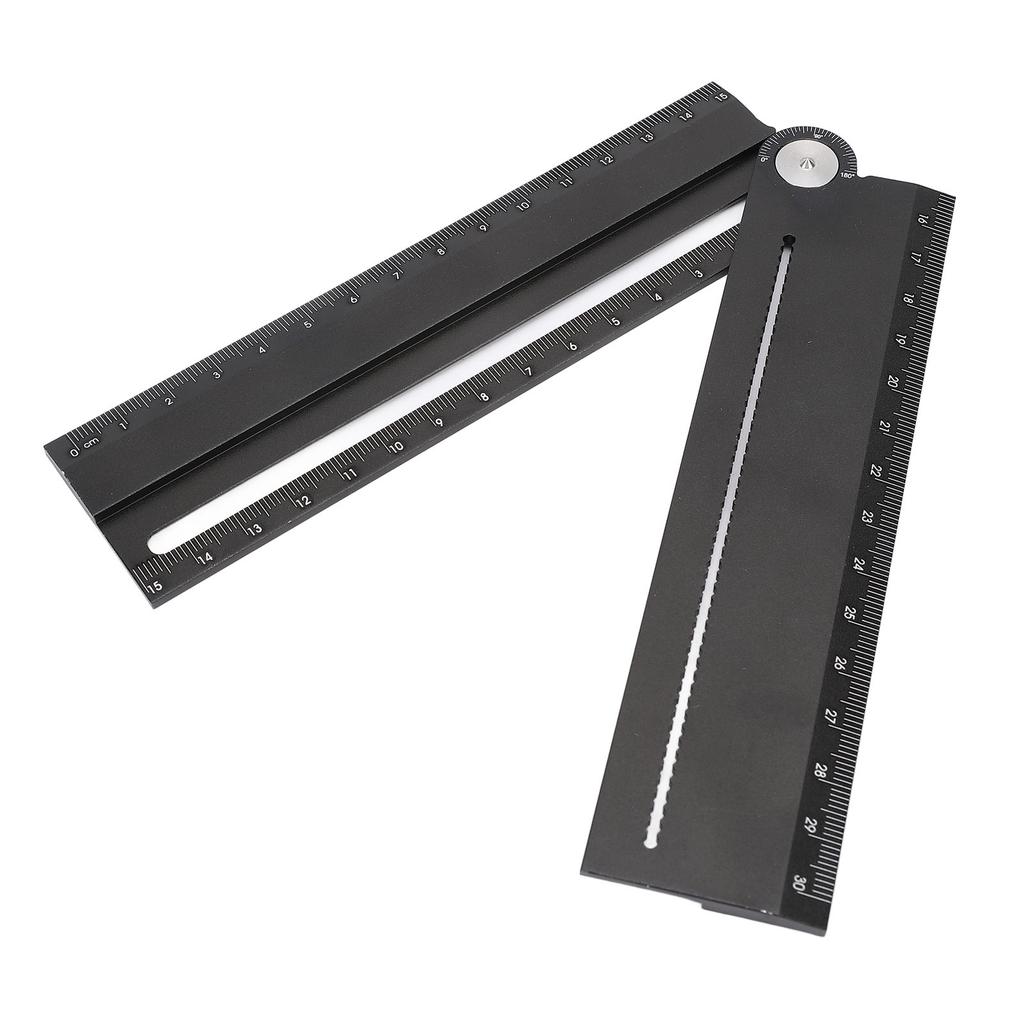 Aluminium Multi-Lineal Multifunktionaler Winkelmesser zum Zeichnen von Kreisbögen und Parallellinien