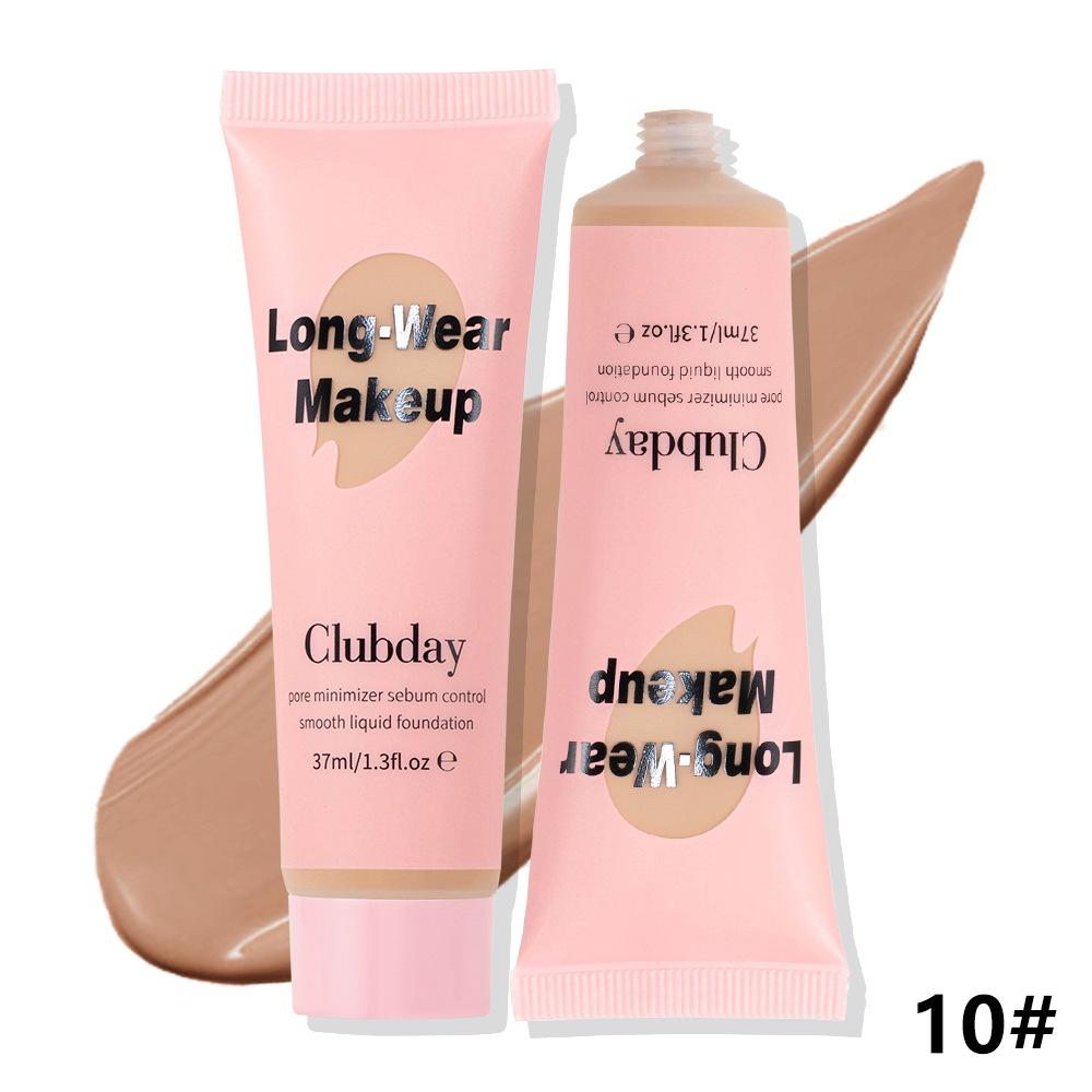 

10 цветов, натуральный матовый стойкий консилер, жидкая основа, контроль жирности лица, защита от пота, долговечная несмываемая основа для макияжа 10