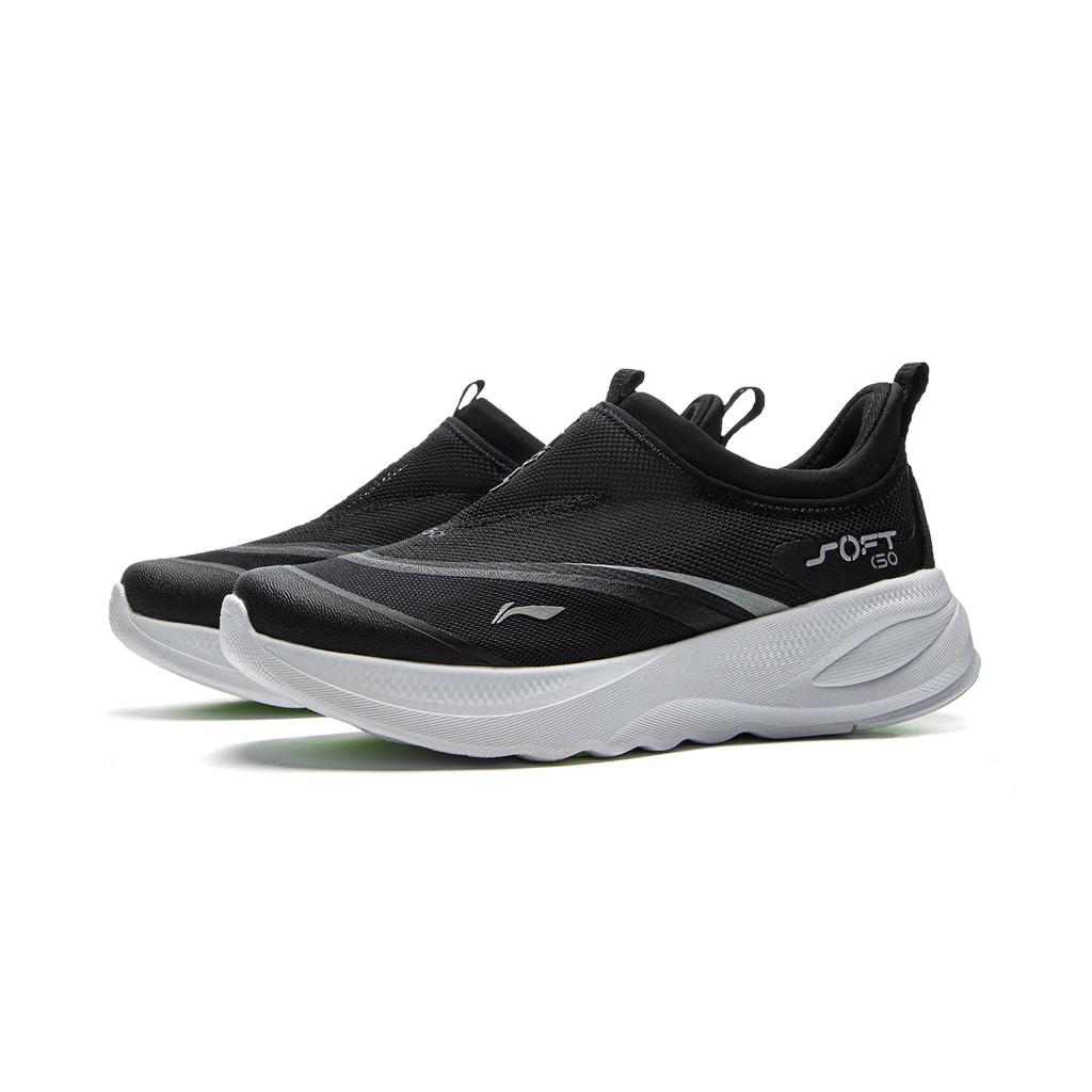 Li-Ning Soft Go 2 Trendy Versatile Breathable Lightweight Low-Top Casual Shoes Women sneaker Black AGLV006-42