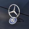 For Mercedes Benz Hood Grille Chrome Star Emblem Logo Mounted Star Front Hood Ornament W204 W205 W203 W211 W212 W213 W201 W210