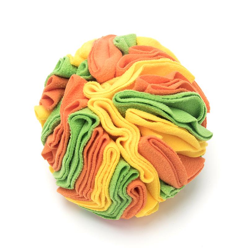 "Upgraded Dog Snuffle Ball - Interactive Pet Sniffing Toy for Snacks"