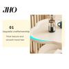 2-Tier Coffee Table Flower Shaped Side with Open Storage Shelf Multifunctional Sofa Nightstands Living Room Bedroom Office Couch Bedside Decorative