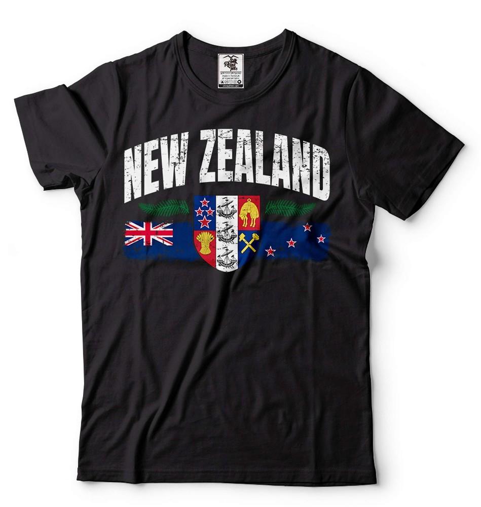 New Zealand Unisex Shirt New Zealand Country Flag Logo Shirt New Zealand Shirt Unisex T-Shirt S