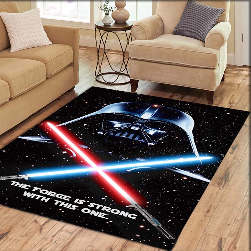 Star Wars Galaxy Printed Rug Non-Slip Floor Mat for Living Room Bedroom Kids Room Home Decor