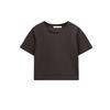 Spring New Fashion Sweet and Spicy All-Matching Slim Fit Slimming round Neck T-shirt Shory Style Pure Color T-shirt 2335259