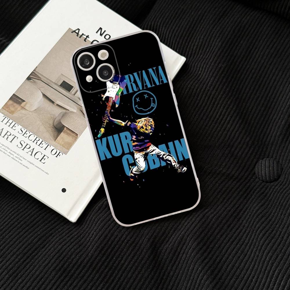 Band Hot N-NirvanaS Phone Case for iPhone 17 16 15 14 13 12 11 Pro Max Plus Soft Cover Personalized DIY