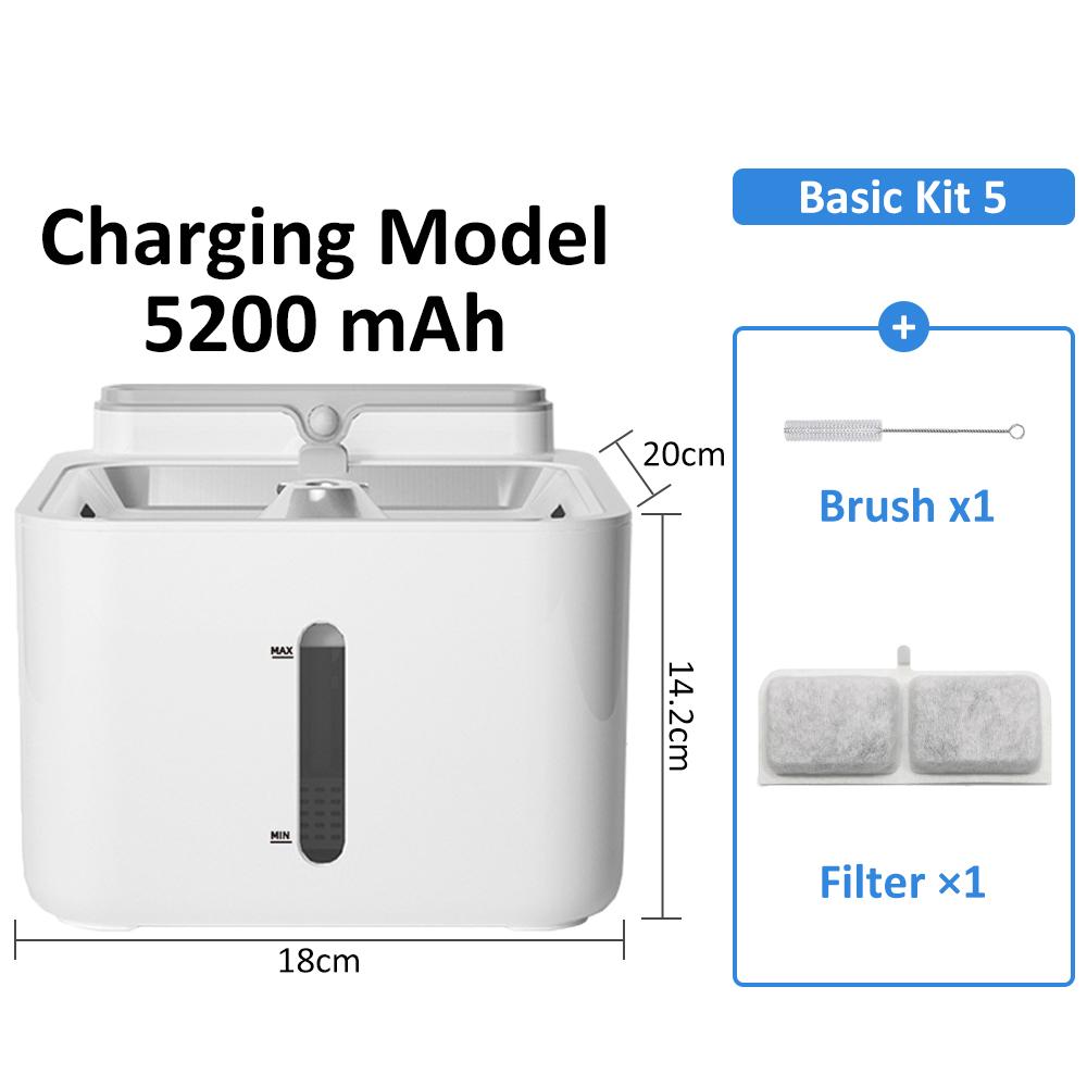 Filter für Haustier-Wasserbrunnen, kabelloser Sensor-Trinker, Futterspender für Katzen und Hunde, Wasserspender, automatischer Trinkbrunnen