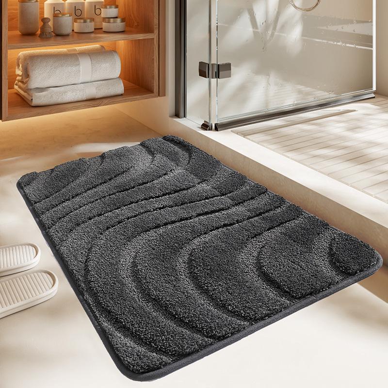 2026 Simple Striped Door Mat, Door Mat, Carpet, Bathroom, Non-slip Absorbent Foot Mat, Quick Drying