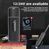 Electric Kettle 12V24V Portable Car Heating Cup 500ml Travel Heating Touch Screen Intelligent Adjustable Temperature Thermal Cup