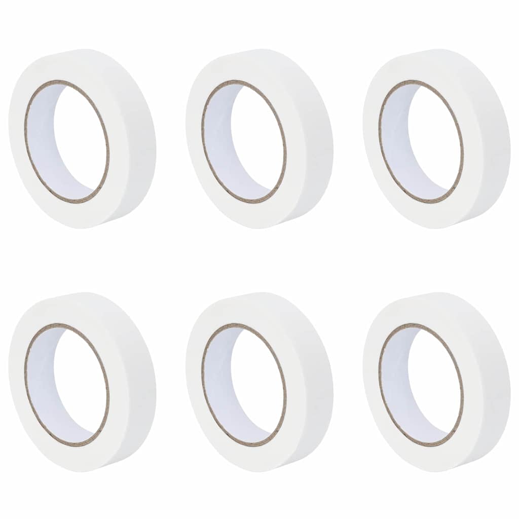 Painter s Masking Tape 6 pcs White 25 mm x 50 m Paper