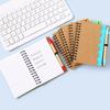 Colorful Spiral Wave Pattern Loose-Leaf Notebook with Pen for Creative Note-Taking