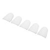 5Pcs Mouthpiece Cap Silicone Protector Accessory Set Kit for Clarinet Saxophone White