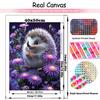 Diamond 5DDIY Painting New Purple Series Animal Hedgehog Flower Full Square/Round Diamond Mosaic Flower Home Decoration