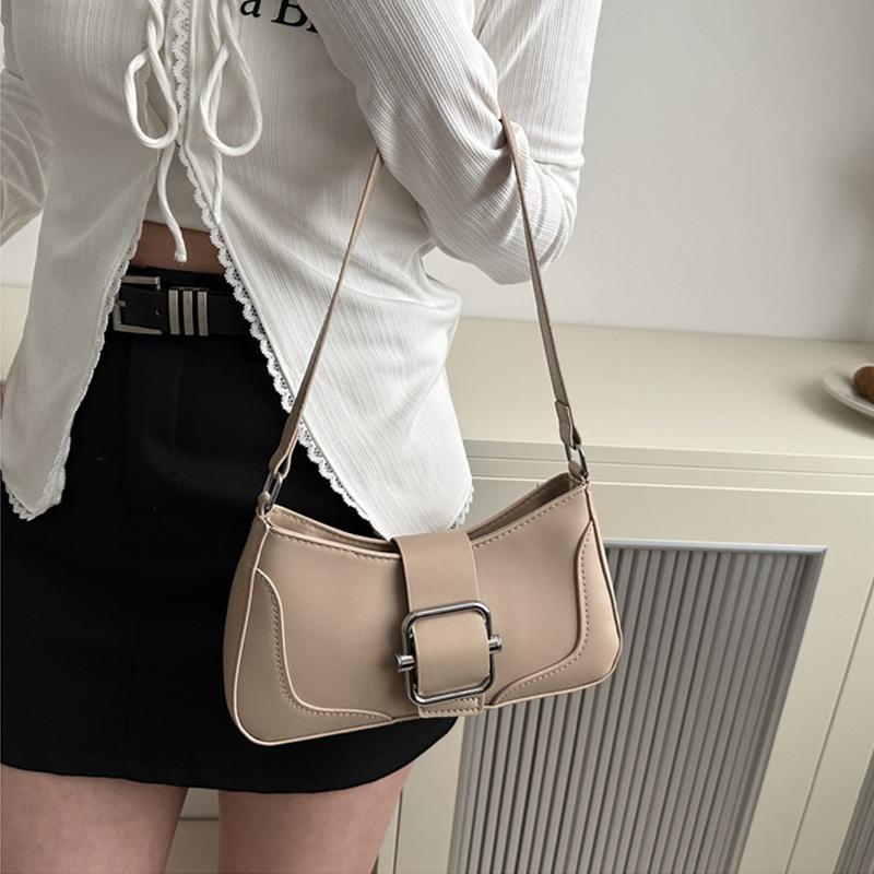 Bolso de Hombro para Mujer Moda Color Sólido Cuero PU Bolsos Y Carteras Casual Cruzado para Damas Para Uso Diario CLE