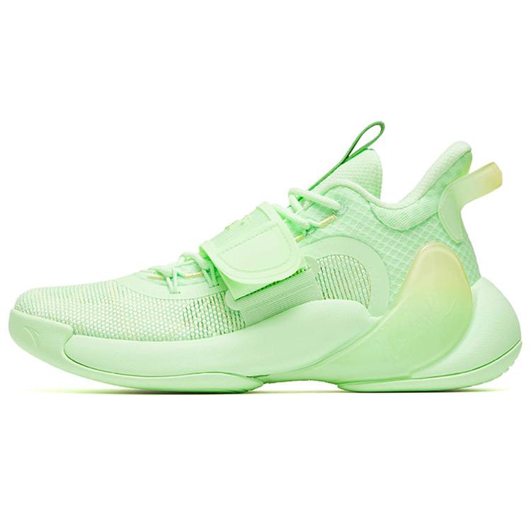 

New Anta Water Flower 3 Low Top Basketball Shoes Men s Neon Green 112221623-2 44
