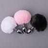 Soft Rabbit Tail Metal Anal Plugs Fox Cat Dog Tail Out Anal Plugs Female Rear Anal Adult Erotic Products