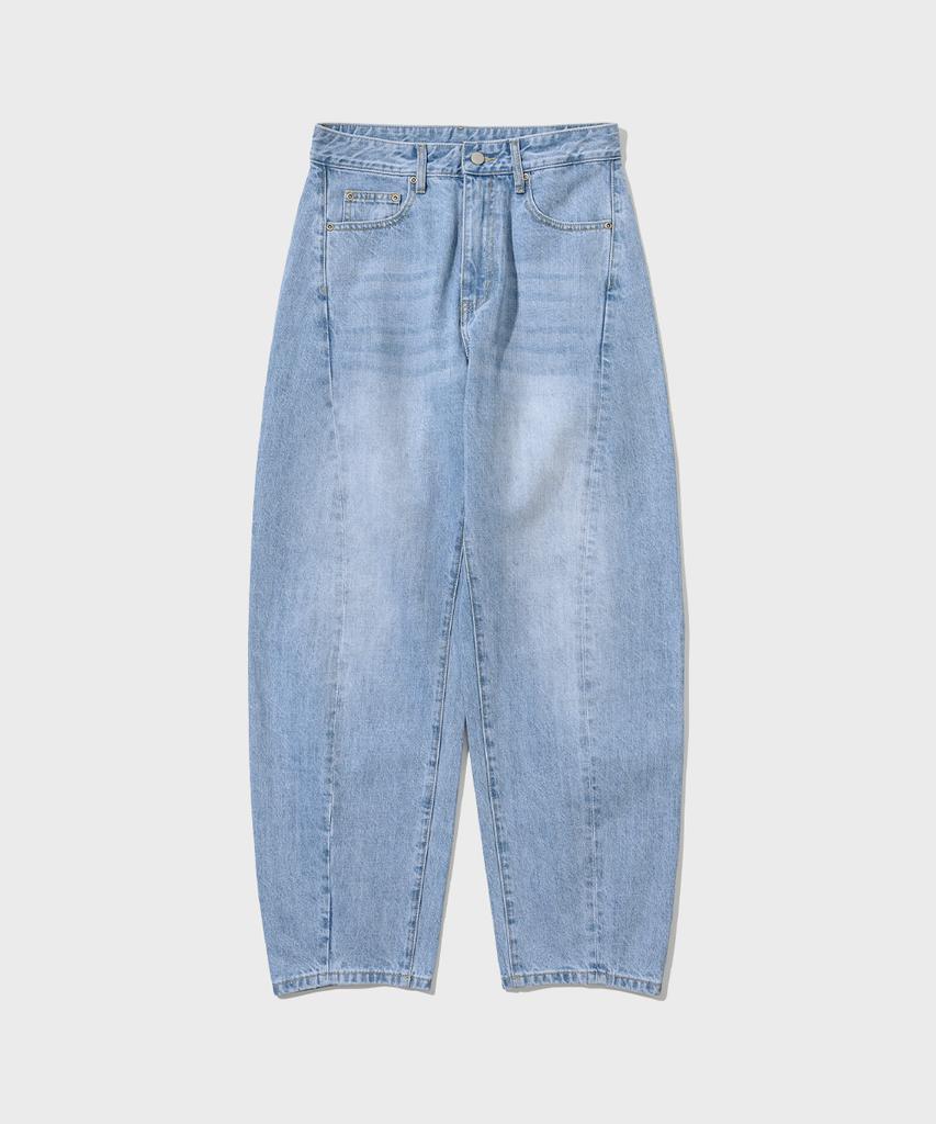 Intempo Mood Curved Wide Denim Pants_Indigo
