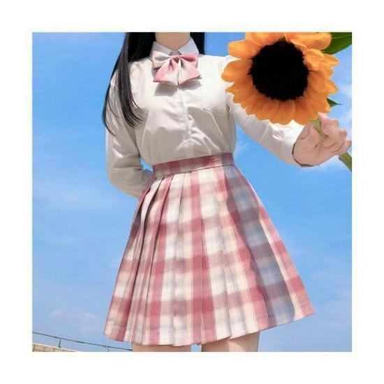 Authentic Japanese JK School Uniform Set - Gentle Cut Sailor Suit with Pleated Skirt