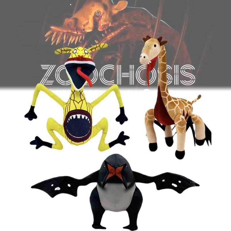 Adoráveis Bonecas de Pelúcia Zoochosis com Designs Únicos em Tecido de Pelúcia Curta Macia