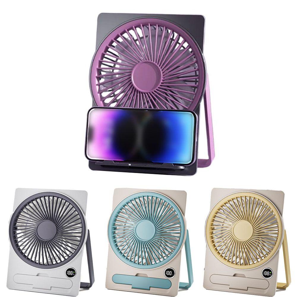 5-Speed Adjustment Portable Desktop Fan Ultra Slim Design Table Air Cooler  Travel