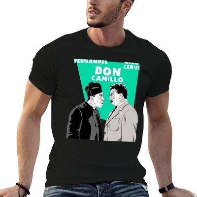 ITALIAN CINEMA DON CAMILLO TShirt G Man T Shirts for Men Graphic T Shirts for Man TShirt