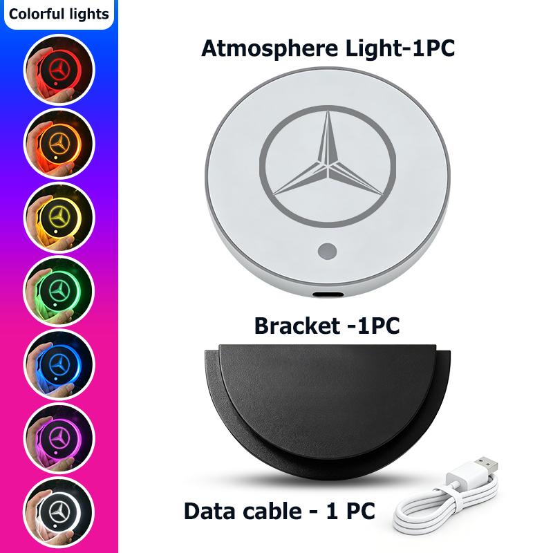 Car Triangle Window Ambient Light Intelligent Sensing Gradient Decorative Light For Benz AMG Exclusive W204 W222 W205 W203 W213 ZL9
