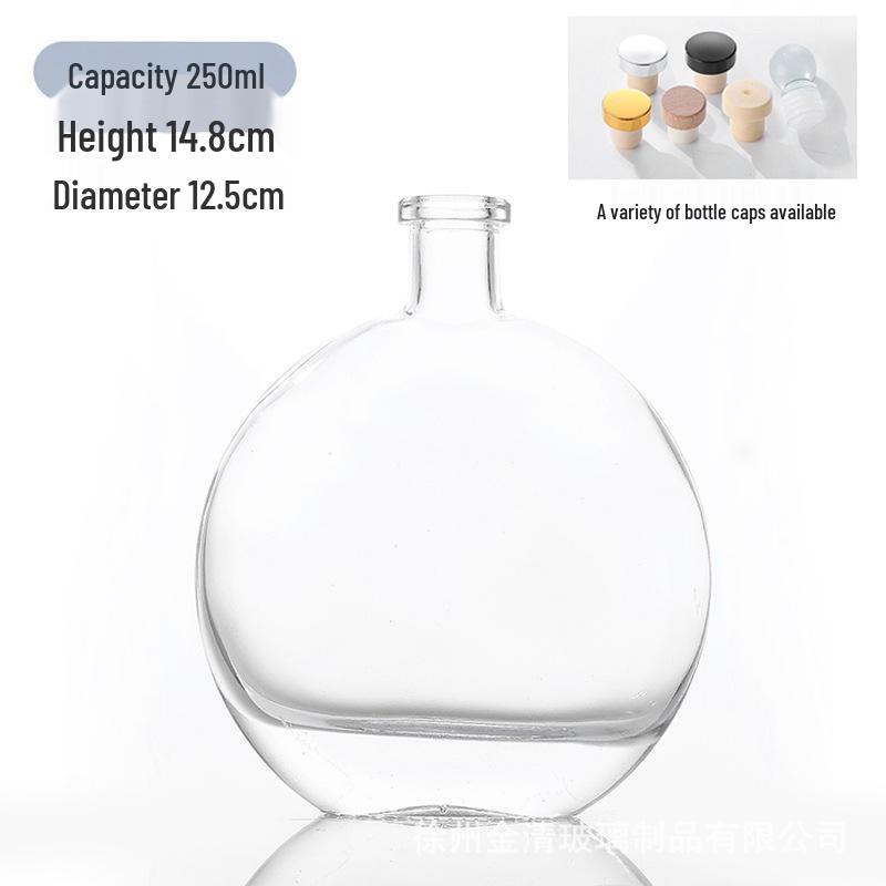 Transparent Glass Aromatherapy Bottle - Large Belly Design for Home or Office