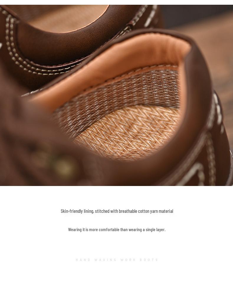 Men's 2023 Genuine Leather Casual Shoes - Trendy, Versatile, Thick Sole, Height Increasing, Anti-slip, Soft Sole, Lace-up