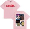 Gorillaz Band Face Arts Graphic Tshirts Unisex Women Clothing Retro Cartoon Short Sleeve T Shirts Fashion Casual Oversized Tshirt