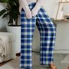 Pajama Pants, Sleepwear, Casual Drawstring Elastic Waist Pants, Comfortable Straight-leg Loose Pants