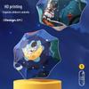 Kids' Cartoon Astronaut Star Reflective Umbrella