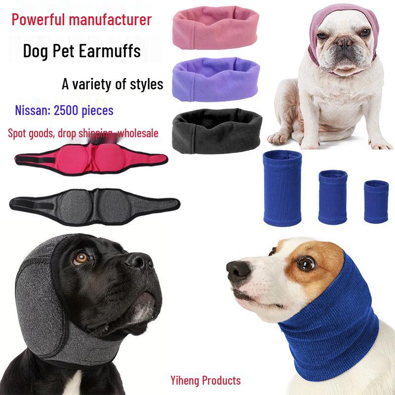 Psí chrániče uší: Kapuce odolná proti komárům, snižující hluk, uklidňující pro chladné počasí