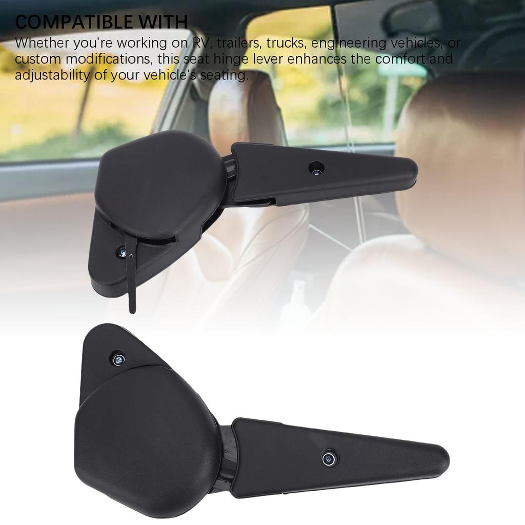 Auto Seat Recliner Seat Hinge Lever Right Side 0 To 150 Degree Adjustment Black Painted Auto Seat Recliner Handle Lever for RV