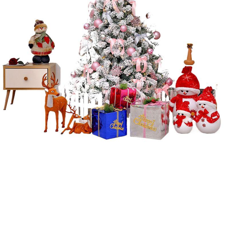 Handmade DIY Christmas Tree with Lights and Large Ornaments - New Household Style