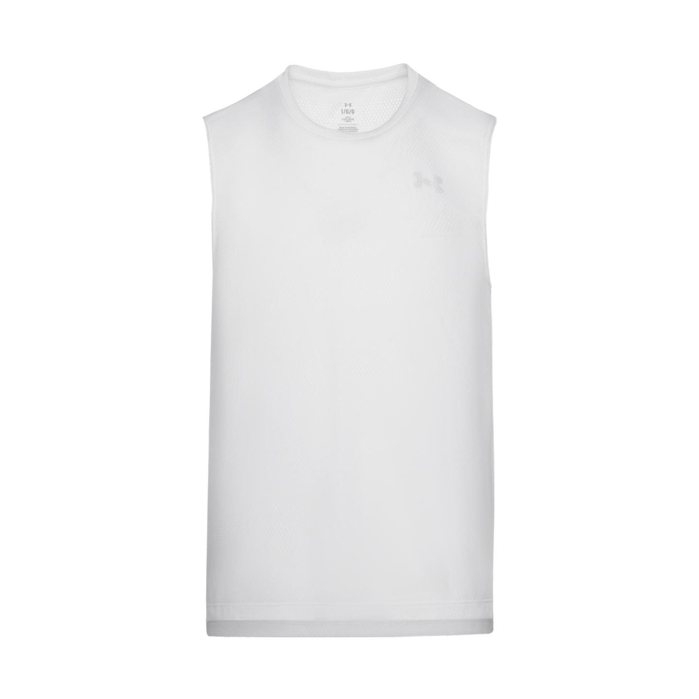 

Under Armour Velociti Жаккард Однотонный Фитнес Тренировки Бег Дышащий Удобный Майка Мужские топы Белый 6010888-100 S